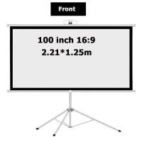 ราคา EasyBuyMall จอโปรเจคเตอร์ จอพับโปรเจคเตอร์ จอรับภาพ ตั้งพื้น ม้วนเก็บอัตโนมัติ 100 Projector Screen 16 9 (49956980137)