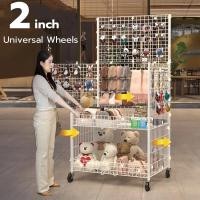 ราคา EasyBuyMall มีล้อ ชั้นวางสินค้าอเนกประสงค์ มีของแขวน ชั้นวางขนม ขั้นวางของ มินิมาร์ท ร้านสะดวกซื้อ ชั้นวางของ (42528918078)