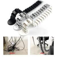 ราคา EasyBuyMall ตัวเก็บสายไฟ ใต้โต๊ะ รางกระดูกงู มี 4 ช่อง ที่เก็บสายไฟ อุปกรณ์จัดเก็บสายไฟ รางเก็บสายไฟ (42628906457)