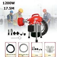 ราคา 17 5M เครื่องทะลวงท่อ เครื่องงูเหล็ก โนมัติ งูเหล็ก งูเหล็กทะลวงท่อ 1200W แบบมืออาชีพ กำลังสูง ใช้ใน ห้องน้ำ ทะลวงท่อตัน (45255904749)