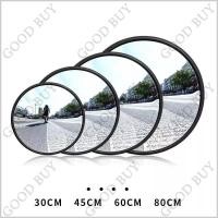 ราคา กระจกจราจรแบบนูนสีดำ ที่จอดรถกระจกนูน จัดส่งฟรี 30 45 60 80 ซม ติดตั้งบนผนังหรือเสา ไม่เสียหายง่าย Convex Mirror (45653241122)