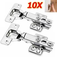 ราคา 2 6 10 ชิ้นสแตนเลสบานพับประตูปกปิด ไม่มีกรอบ เต็มซ้อนทับปิดเสียงบานพับตู้ไฮดรอลิก (40603710945)