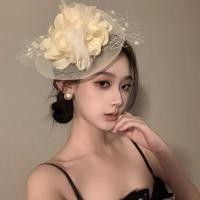ราคา หมวกทรงสูงเจ้าสาว กิ๊บติดผมผ้ากอซเจ้าสาว (26827266273)