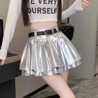 ราคา กระโปรงพลีทสั้น เอวสูง ทรงเอ ป้องกันการสะท้อน สีเงิน แฟชั่นฤดูใบไม้ร่วง สําหรับผู้หญิง (41869122136)