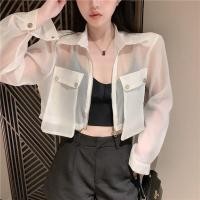 ราคา เสื้อเชิ้ตชีฟอ ทรงหลวมเซ็กซี่ เสื้อคลุมผ้าบางแขนยาวเกาหลี เสื้อใส่สบายชิวๆ (28442947547)