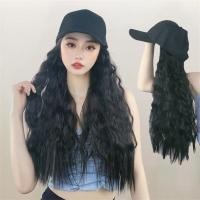 ราคา หมวกวิก วิกผมสวมหมวกคลุม วิกผมยาวลอนดูมีวอลลุ่ม Hairpiece แฮร์พีชผมยาวปลายงุ้ม วิกผม (29437009192)