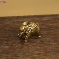 ราคา WEMB ทองเหลือง Little Luy ช้างรูปปั้นขนาดเล็กตกแต่งบ้านทองเหลืองประติมากรรมตกแต่งโต๊ะใหม่ (53854825231)