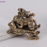 ราคา WEMB ทองเหลืองโบราณตํานานจีน Beast รูปปั้นเครื่องประดับขนาดเล็ก Vintage Luy Pixiu ตัวเลขตกแต่งโต๊ะชาสัตว์เลี้ยงใหม่ (50857161560)