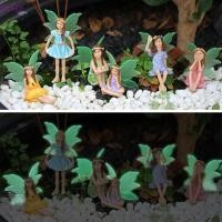 ราคา WEMB Fairy Garden อุปกรณ์เสริมกลางแจ้งในร่ม 6 ชิ้น Miniature Fairies ตุ๊กตาสําหรับหม้อพืชและสวนสนามหญ้าตกแต่งใหม่ (55554550470)
