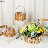 ราคา WEMB Willow หวายสีเหลืองตะกร้าจัดดอกไม้ตะกร้าสานแข็งแรงขนาดเล็กตะกร้า Wier ทําด้วยมือใหม่ (51704819832)