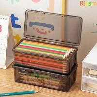 ราคา ดินสอ RLKSM กล่องใส่ปากกาสีดําโปร่งใสอเนกประสงค์ ของขวัญเครื่องเขียนพลาสติกคุณภาพสูง (56857148711)