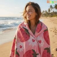 ราคา ผ้าขนหนูชายหาด RLKSM ผ้าขนหนูอาบน้ําพิมพ์ลายสองด้านมัลติฟังก์ชั่นผ้าห่มขนาดเล็กนุ่มหลายชั้นสากลในทุกฤดูกาล (44079329090)