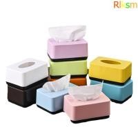ราคา RLKSM กล่องทิชชู่ ที่ใส่ผ้าเช็ดปากพลาสติกทรงสี่เหลี่ยม การออกแบบความเรียบง่ายสีทึบทิชชู่ทนทานใช้ในบ้าน (57257307615)