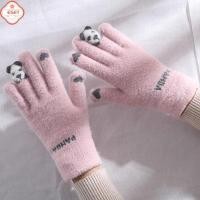 ราคา ถุงมือถักแบบเต็มนิ้วสำหรับผู้หญิง ถุงมือถักกันหนาวถุงมือขนสัตว์1คู่ (55507294789)