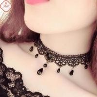 ราคา โช้คเกอร์คริสตัลแนวกอธิคสุดเซ็กซี่ใหม่สร้อยคอโชกเกอร์คอลูกไม้สีดำวินเทจวิคตอเรียนโช้คเกอร์เครื่องประดับสตรีมพังค์ (47657331730)