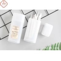 ราคา กล่องดินสอพลาสติกแบบใสเครื่องเขียนแบบเรียบง่ายกล่องดินสอสีทึบสำหรับนักเรียน (46707326929)