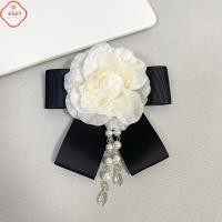 ราคา เข็มกลัดติดโบว์ลายดอกคาเมลเลียสีดำแนววินเทจเข็มกลัดเนคไทที่สง่างามสำหรับติดกระดุมเสื้ออย่างเป็นทางการ (44229328917)