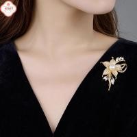 ราคา เข็มกลัดมุกรูปดอกไม้สุดสวยสำหรับผู้หญิงเข็มกลัดโลหะติดปกเสื้อสำหรับผู้หญิงของขวัญเสื้อผ้า (55654766395)