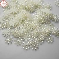 ราคา อุปกรณ์ DIY งานฝีมือคริสต์มาสทำมือ100 เกล็ดหิมะไข่มุกหลังเรียบ (51853972010)