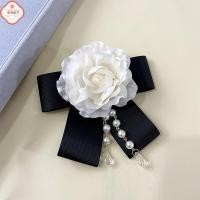 ราคา เข็มกลัดดอกไม้คาเมลเลียงานแฮนด์เมดเข็มกลัดไข่มุกพู่โบว์ผูกโบว์เข็มกลัดแฟชั่นประดับคอ (57905381268)