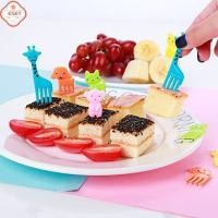 ราคา ส้อมผลไม้ขนาดเล็กลายการ์ตูนสำหรับเด็กอุปกรณ์เสริมเบนโตะพลาสติกเกรดอาหาร60 100ชิ้น (57104043505)