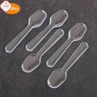 ราคา ช้อนพลาสติกใสขนาดเล็ก200ชิ้นอุปกรณ์บนโต๊ะอาหารแบบใช้แล้วทิ้งสำหรับขนมเยลลี่ไอศกรีม (52903966689)