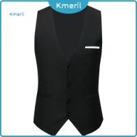 ราคา เสื้อกั๊กสูทกระดุมแถวเดียวสลิมฟิตโพลีเอสเตอร์ผู้ชายแฟชั่นเสื้อกั๊กอย่างเป็นทางการสําหรับธุรกิจ (48607320344)