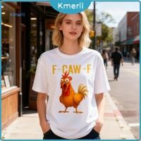 ราคา ผู้ชายเสื้อ Rooster Graphic Tee สําหรับผู้ชาย Rooster พิมพ์เสื้อยืด Unisex ตลก F caw f กราฟิก Tee Breathable ลูกเรือคอแขนสั้นสําหรับผู้ชายผู้หญิง Perfect Wear Street สไตล์ (42878540865)