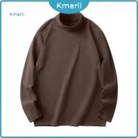 ราคา ผู้หญิงสีทึบคอเต่าสวมใส่ทุกวันคอเต่าด้านบนผู้ชายครึ่งคอสูงกํามะหยี่เสื้อสวมหัวเสื้อยืดยืดหยุ่นกลางความยาวแขนยาวด้านบนสีทึบสําหร (46605732689)