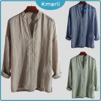 ราคา เสื้อเชิ้ต คอปก ผ้าลินิน ระบายอากาศ สีพื้น สําหรับผู้ชาย ใส่ในสํานักงาน (23689175062)