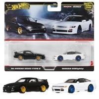 ราคา ชุดรถของเล่น Hot Wheels Premium 2 คัน Nissan 180SX Type X ปี 1996 และ Nissan Sileighty รถโมเดลโลหะหล่อ สำหรับเด็กอายุ 3 ปีขึ้นไป อเนกประสงค์ รุ่น JBK96 (50356484289)