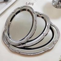 ราคา LDVG จานใส่ขนม ถาดเงินรูปไข่เงิน ถาดเก็บลายนูนขนม (41679329087)