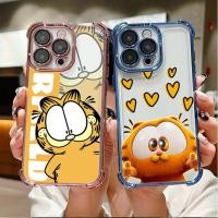ราคา Kawaii Garfield สําหรับ Iphone 13 Pro Max 11 12 Pro Max 6 6S 7 8 Plus XR X XS Max 6 7 8 7Plus 8Plus 11Pro 14Plus นุ่มกันกระแทกเคสโทรศัพท์ (53405874002)