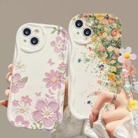 ราคา SAMSUNG ดอกไม้พืชโซ่สําหรับSamsung Galaxy A57 5G A56 A55 A54 A17 A07 A06 A16 A53 A37 A36 A35 A12 A14 A15 A35 A73 A32 5G TPUล้างเคสโทรศัพท์ (52205518320)