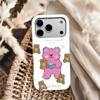 ราคา หมีสีชมพูและหมีน้อยคลาสสิก 2 in 1 เคสฝ้าประกบบนและล่างสําหรับ iPhone17 Pro Max iPhone16 Pro Max iPhone15 Pro Max iPhone14 Pro Max iPhone13 Pro Max iPhone11 Pro (45106277257)
