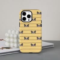 ราคา French BulldogสําหรับIPhone16 15 14 13 12 11 Pro Max X XR Xs Max 8 7 6s Plus SE 2020 ฟิล์ม 2 in 1 Hard Shell Shock Resistantป้องกันกล้องฝาครอบป้องกันเคสโทรศัพท์L (47757285279)