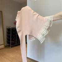 ราคา เสื้อยืดแขนยาวผู้หญิง มีลายลูกไม้ พอดีตัว (58005050898)