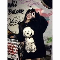 ราคา สเวตเตอร์คอกลมปักลาย Dalmatian Spot สำหรับผู้หญิง ไซส์ใหญ่ (47055065968)