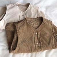ราคา ผ้าลูกฟูกฤดูหนาวของผู้หญิงย้อนยุคเสื้อกั๊กแขนกุดหนาอบอุ่น (29868469414)