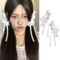 ราคา กิ๊บติดผมดอกไม้โบว์หวานสําหรับผู้หญิงกิ๊บติดผมโลลิต้าแฮนด์เมด (27405147267)