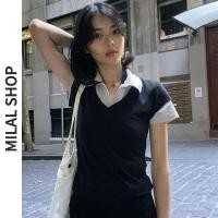 ราคา เสื้อโปโลปลอม สไตล์วิทยาลัย สําหรับผู้หญิง (25423751852)