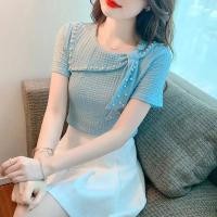 ราคา เสื้อเชิ้ต ผ้าชีฟอง แบบเข้ารูป สไตล์ฝรั่งเศส สําหรับผู้หญิง (19091776674)