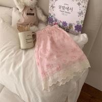 ราคา กางเกงขาสั้นทรงหลวมอเนกประสงค์ลูกไม้ลายดอกไม้หวานสําหรับผู้หญิงไซส์ใหญ่ (27957795324)