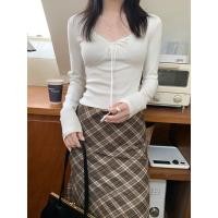 ราคา เสื้อยืดแขนยาวสำหรับผู้หญิง ลายลูกไม้ชั้นฐาน (43528442351)