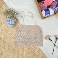 ราคา เสื้อผูกคอผูกหลังไหมพรม handmade (26701946831)