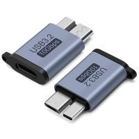 ราคา อะแดปเตอร์ USB C เป็น Micro B สายเคเบิลฮาร์ดไดรฟ์ USB 3 0 10Gbps USB C เข้ากันได้กับโตชิบา HDD Seagate WD Galaxy S5 Note 3 HDD ฯลฯ (47503234891)