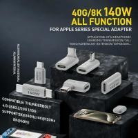 ราคา PD140W USB4 0 ประเภท C ถึง USB C Fast Charging ADAPTER Converter 40Gbps ข้อมูล Sync Connector 8K 60Hz USB C OTG อะแดปเตอร์สําหรับ MacBook (56104494369)