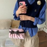 ราคา กระเป๋าใต้วงแขน Aoben สายสะพายไหล่หมุน ซับในผ้าฝ้าย ผูกโบว์ สไตล์อินเทรนด์ (58107352793)