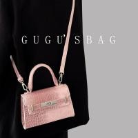 ราคา กระเป๋าถือ gradient tender หนังจระเข้สีชมพู high end สไตล์เกาหลี ออกแบบล็อค (47157363532)