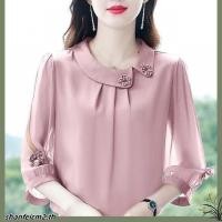 ราคา เสื้อเชิ้ตแขนสามส่วน ผ้าชีฟอง สีพื้น เข้ากับทุกการแต่งกาย แฟชั่นฤดูร้อน สําหรับคุณแม่วัยกลางคน (28923042709)